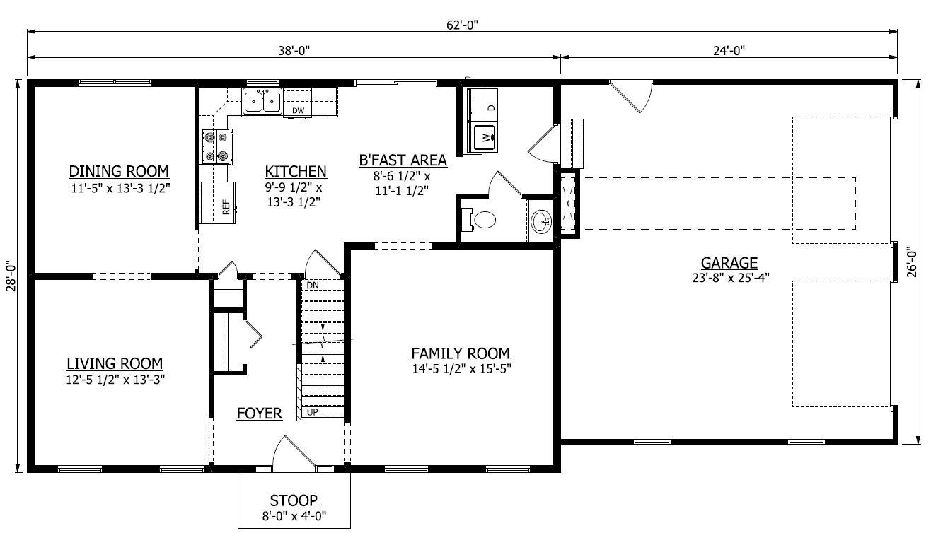 First Floor. Wilmington New Home Floor Plan
