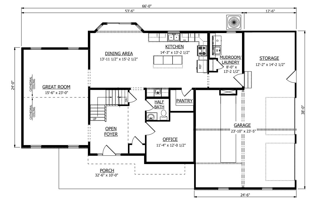 First Floor. Casale Craftsman New Home Floor Plan
