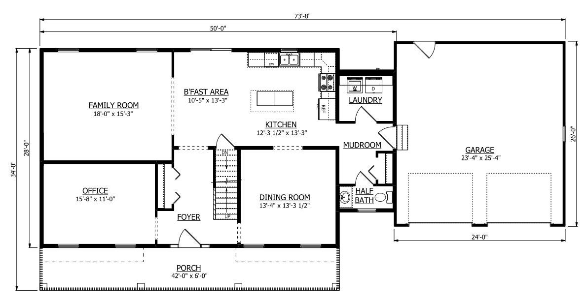 First Floor. Lucas New Home Floor Plan