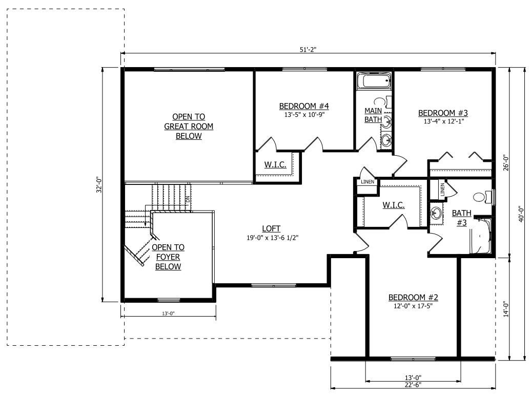 Second Floor. 3,274sf New Home