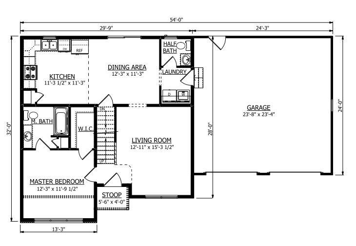 First Floor. Anderson 1 New Home Floor Plan