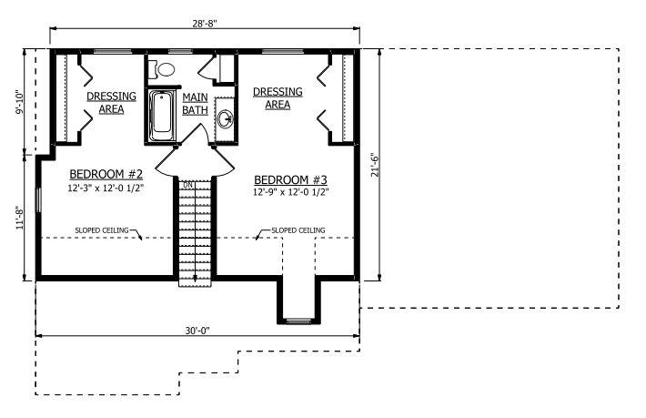 Second Floor. Anderson 1 New Home Floor Plan