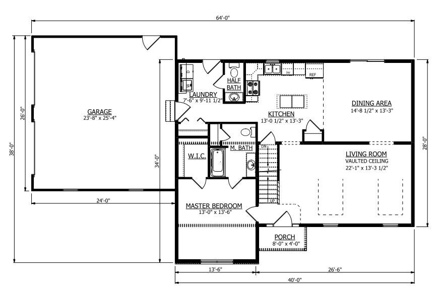 First Floor. Anderson 2 New Home Floor Plan