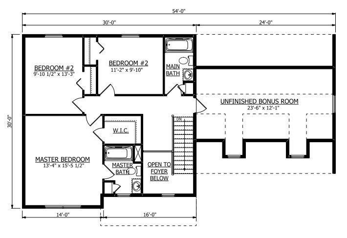 First Floor. 1,708sf New Home