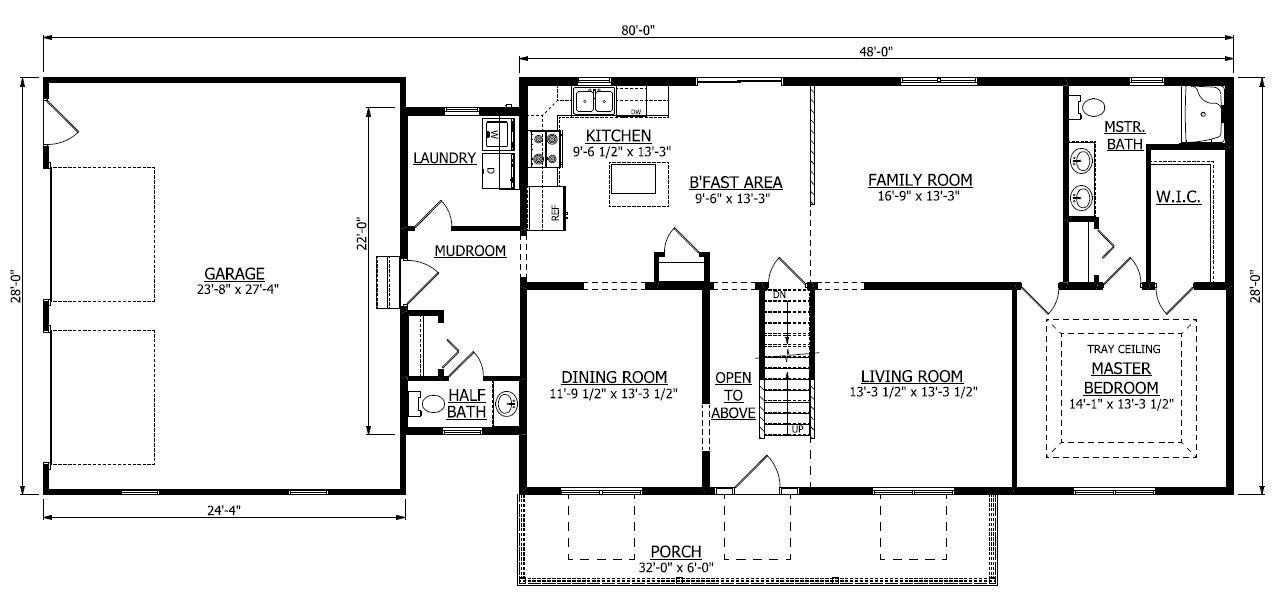 First Floor. 2,363sf New Home