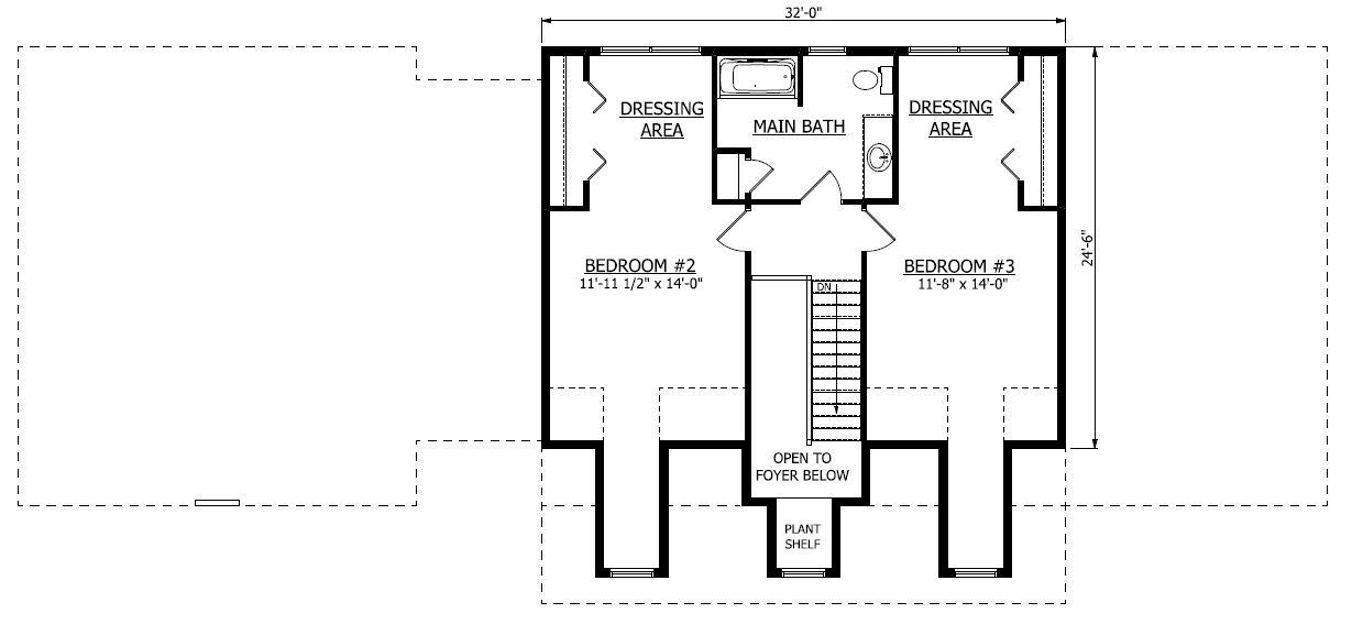 Second Floor. Bakersfield New Home Floor Plan