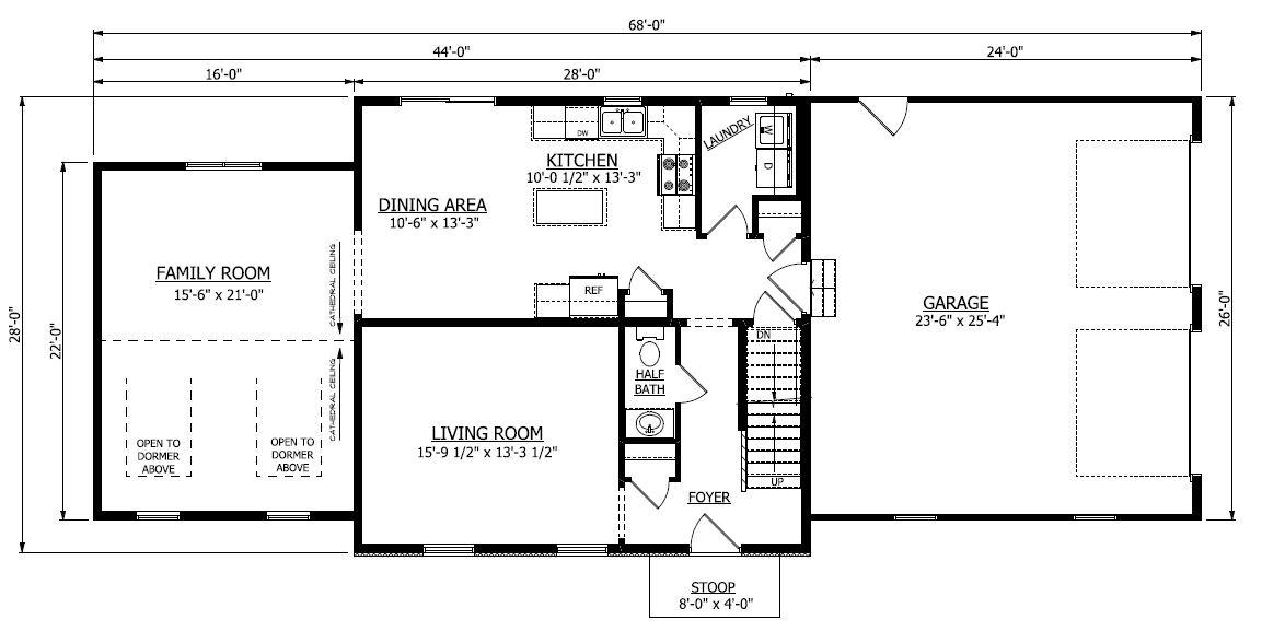 First Floor. 1,920sf New Home