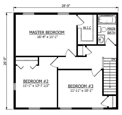 Second Floor. Blair 2 New Home Floor Plan