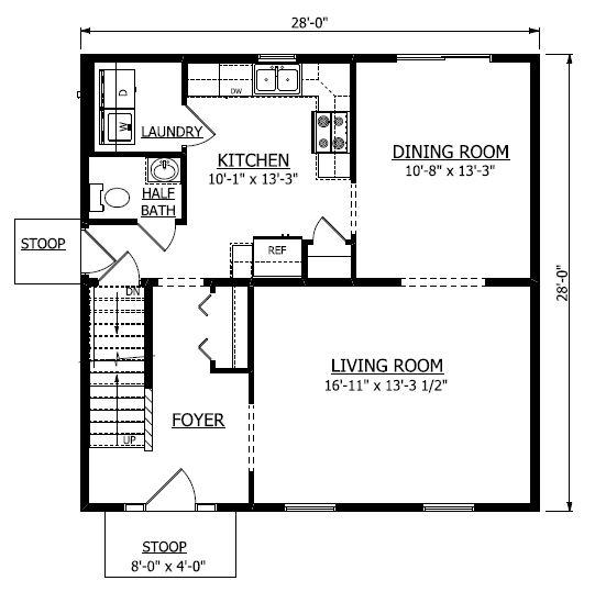 First Floor. Blair 3 New Home Floor Plan