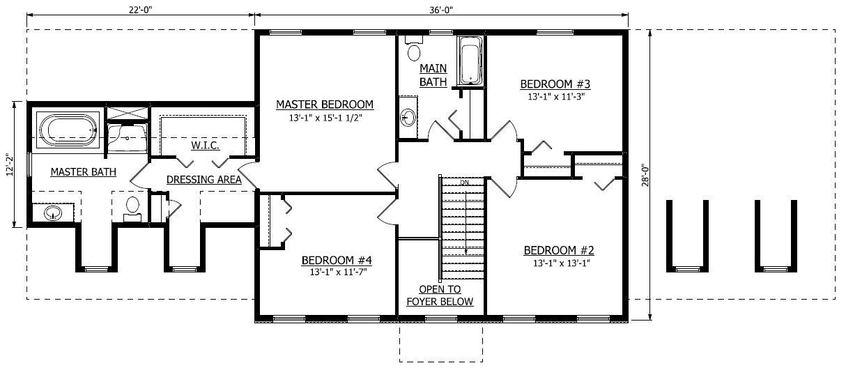 Second Floor. Brookside New Home Floor Plan