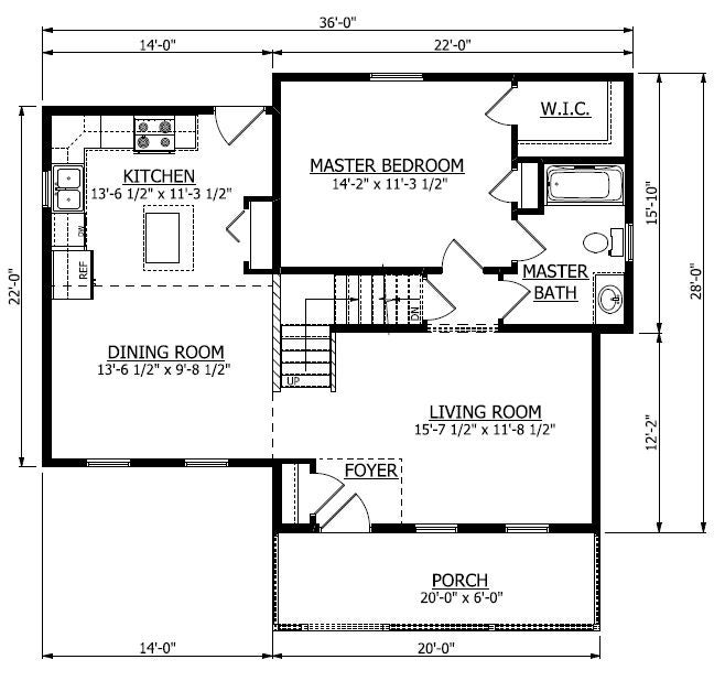 First Floor. Cameron Home with 3 Bedrooms