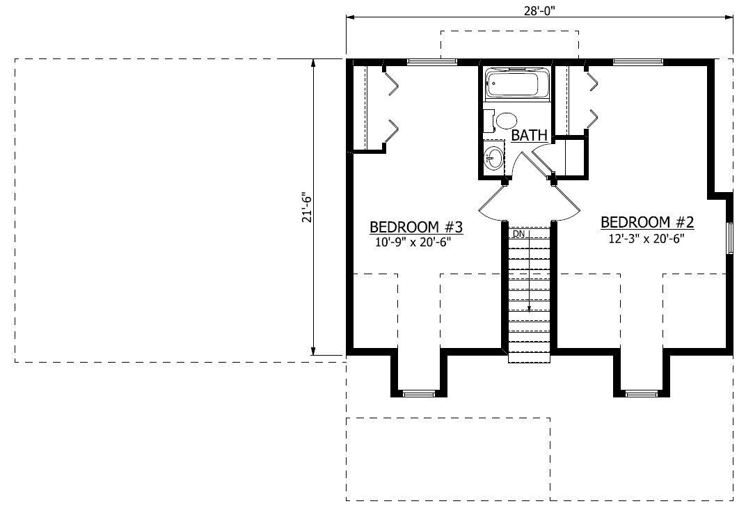 Second Floor. Cherry Run New Home Floor Plan