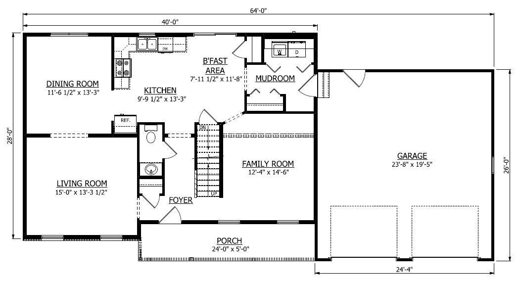 First Floor. Fairhaven New Home Floor Plan