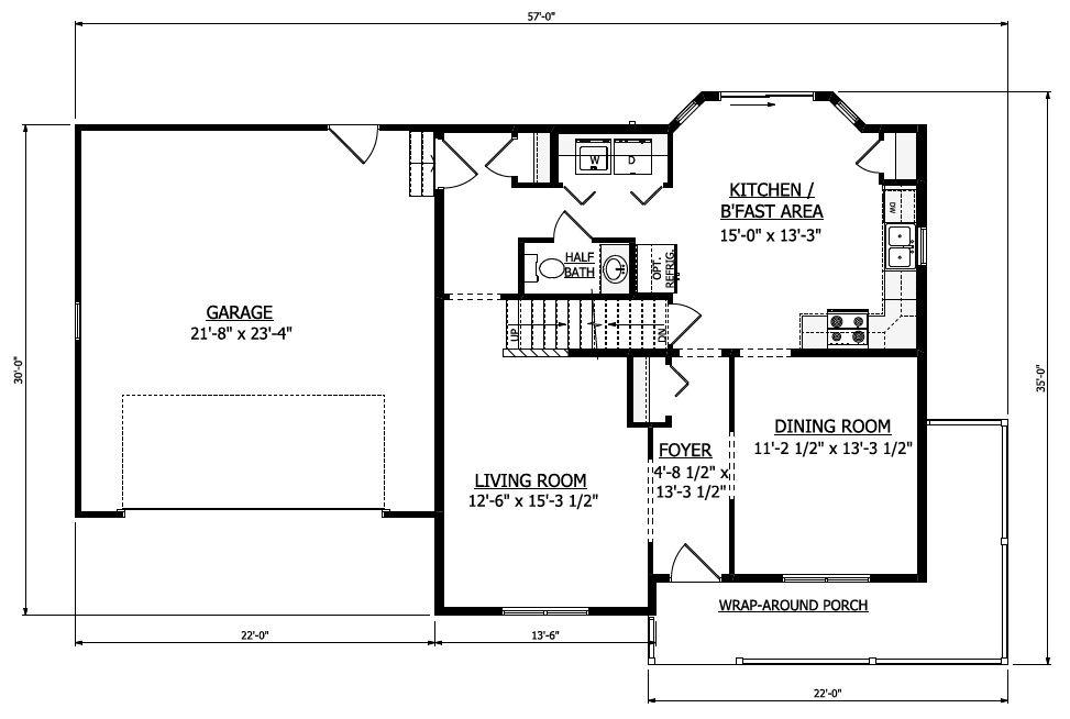 First Floor. Franklin 1 New Home Floor Plan