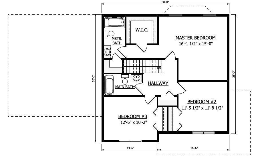 Second Floor. Franklin 1 New Home Floor Plan