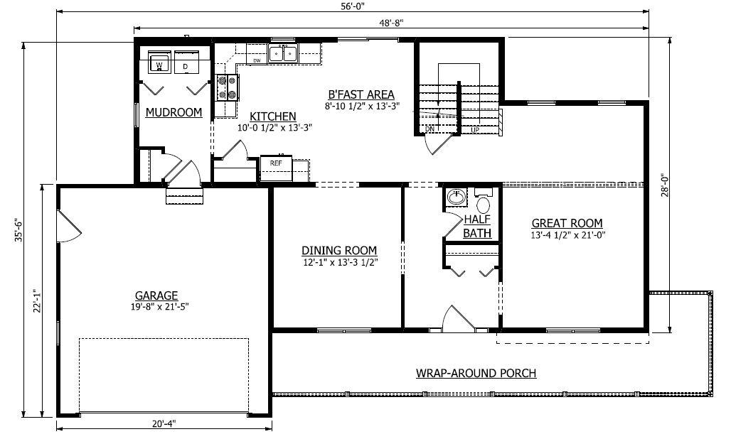 First Floor. Hawthorne New Home Floor Plan
