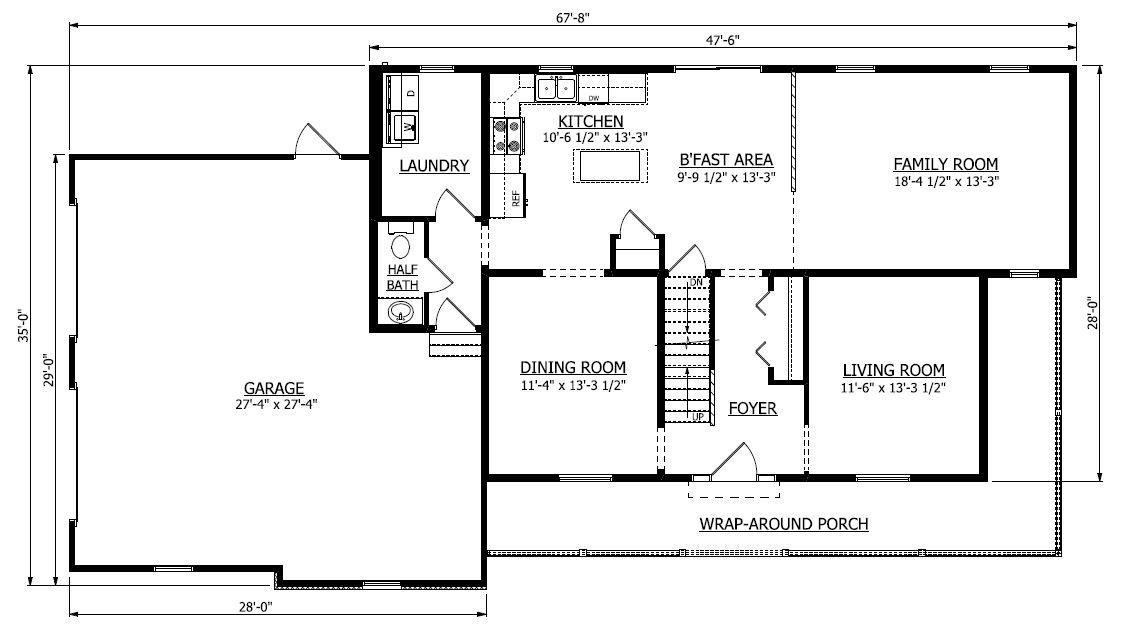 First Floor. Jackson 2 New Home Floor Plan