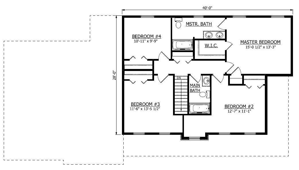 Second Floor. Jackson 2 New Home Floor Plan