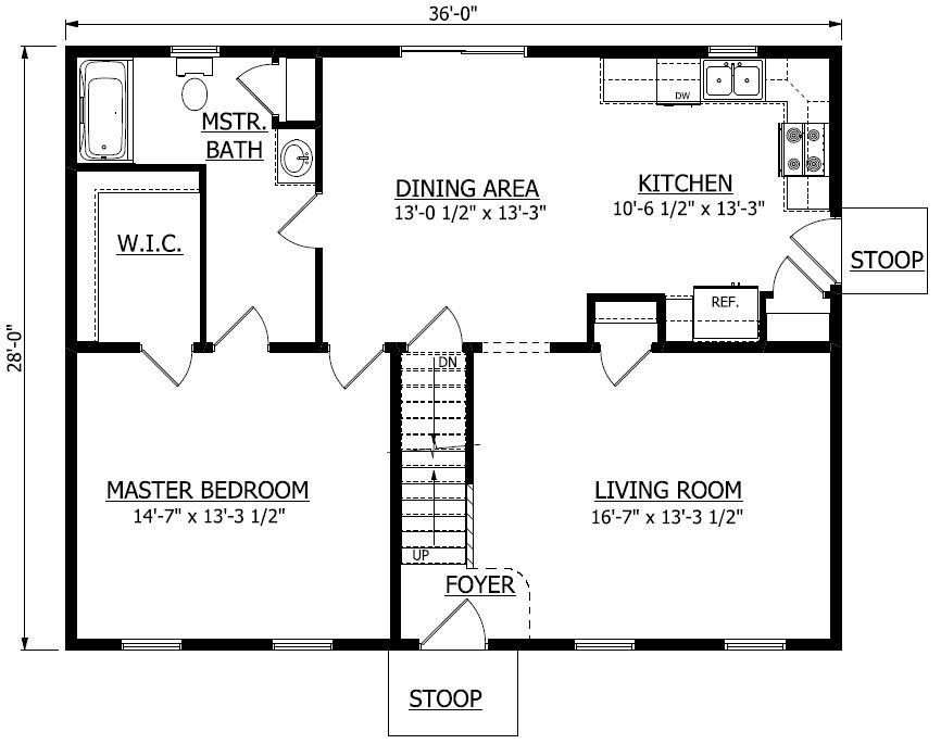 First Floor. Jefferson Home with 3 Bedrooms