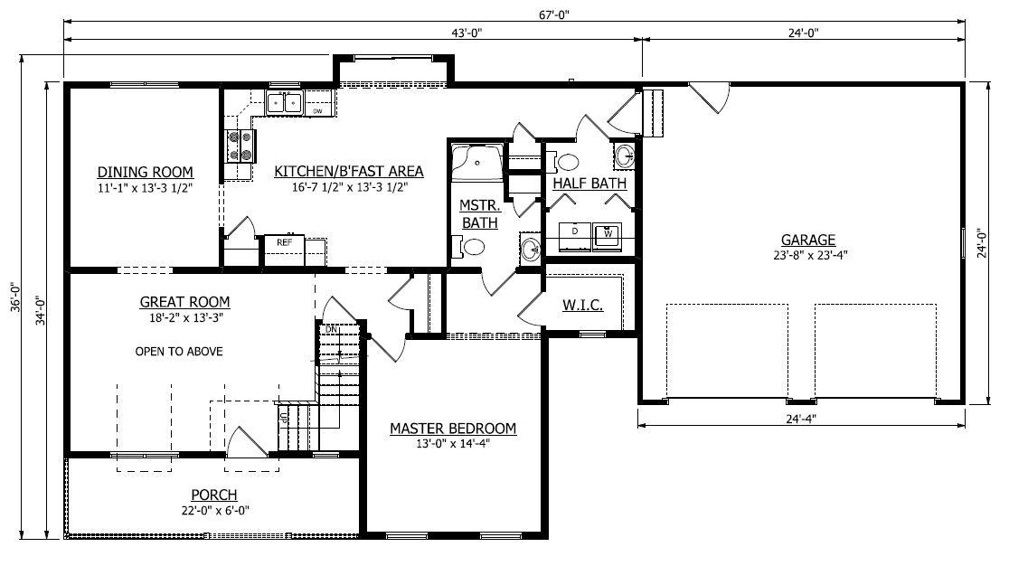 First Floor. 2,081sf New Home