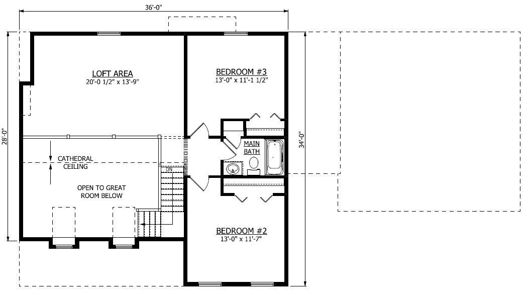 Second Floor. Layton 1 New Home Floor Plan