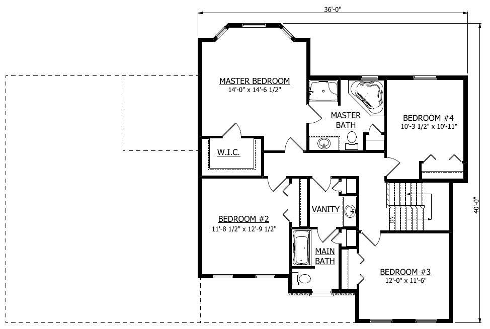 Second Floor. Logan 1 New Home Floor Plan