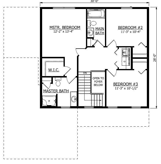 Second Floor. Madison New Home Floor Plan