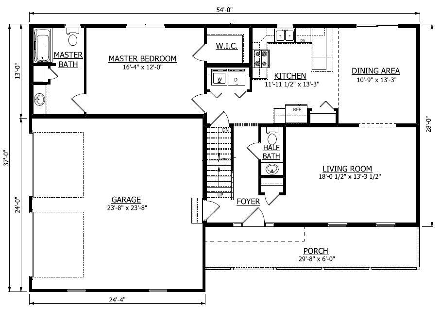 First Floor. Marks 2 New Home Floor Plan