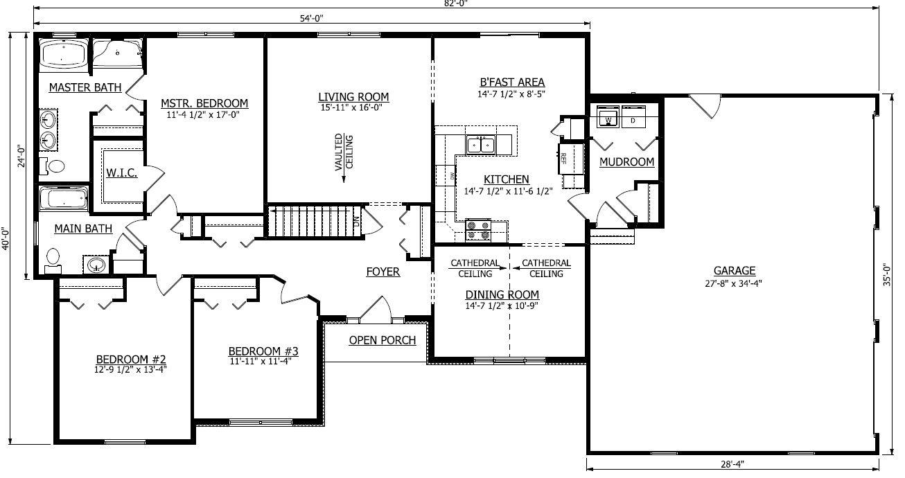First Floor. Musser 2 New Home Floor Plan