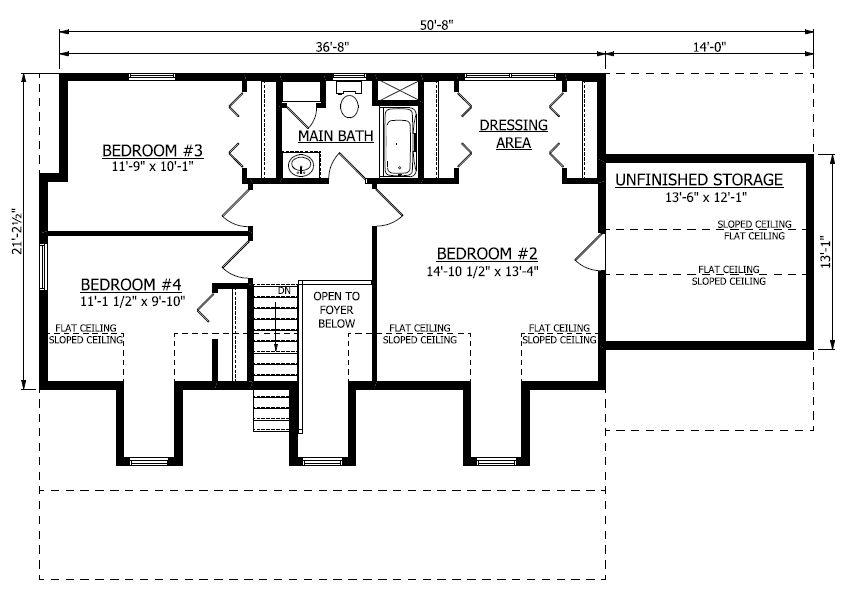 Second Floor. Patriot New Home Floor Plan
