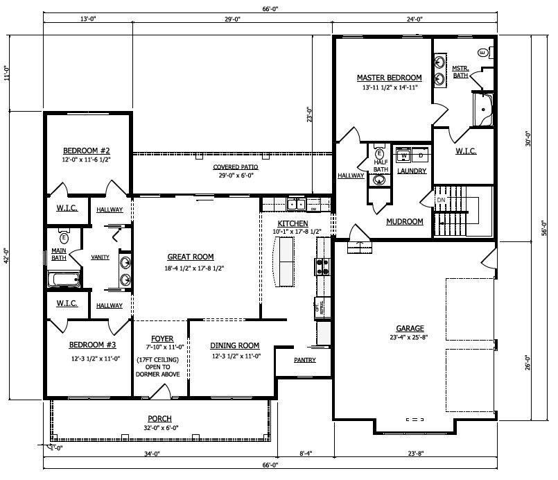 First Floor. Piper New Home Floor Plan