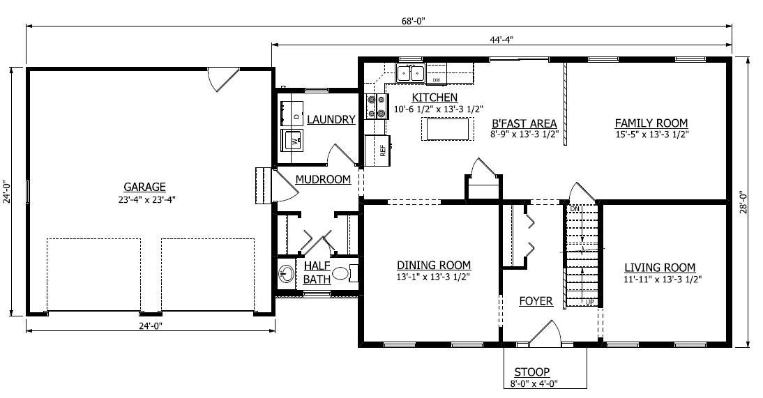 First Floor. Sampsell New Home Floor Plan