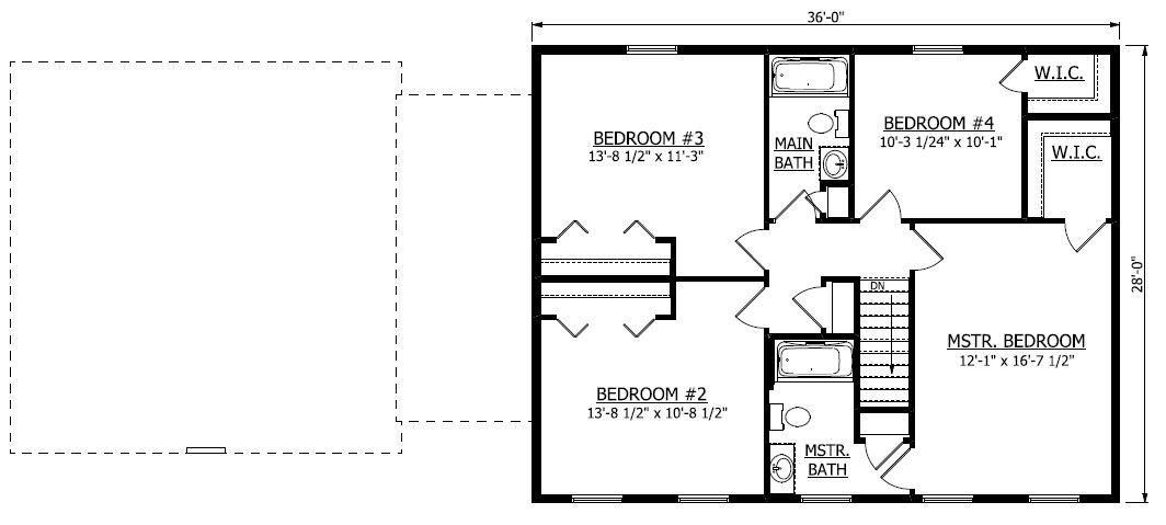 Second Floor. Sampsell New Home Floor Plan