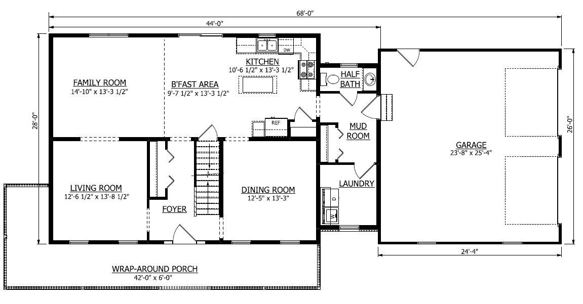 First Floor. Valley New Home Floor Plan