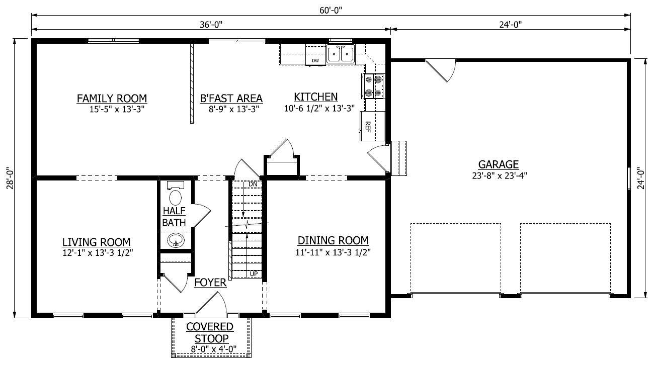 First Floor. 2,016sf New Home
