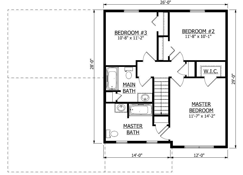 Second Floor. Williamsburg New Home Floor Plan